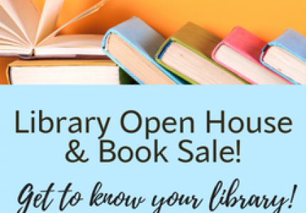 Library open house and book sale