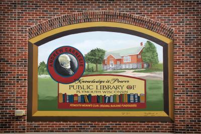 Library mural image
