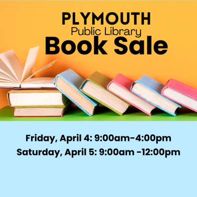 Library book sale starting April 4 at 9:00 am